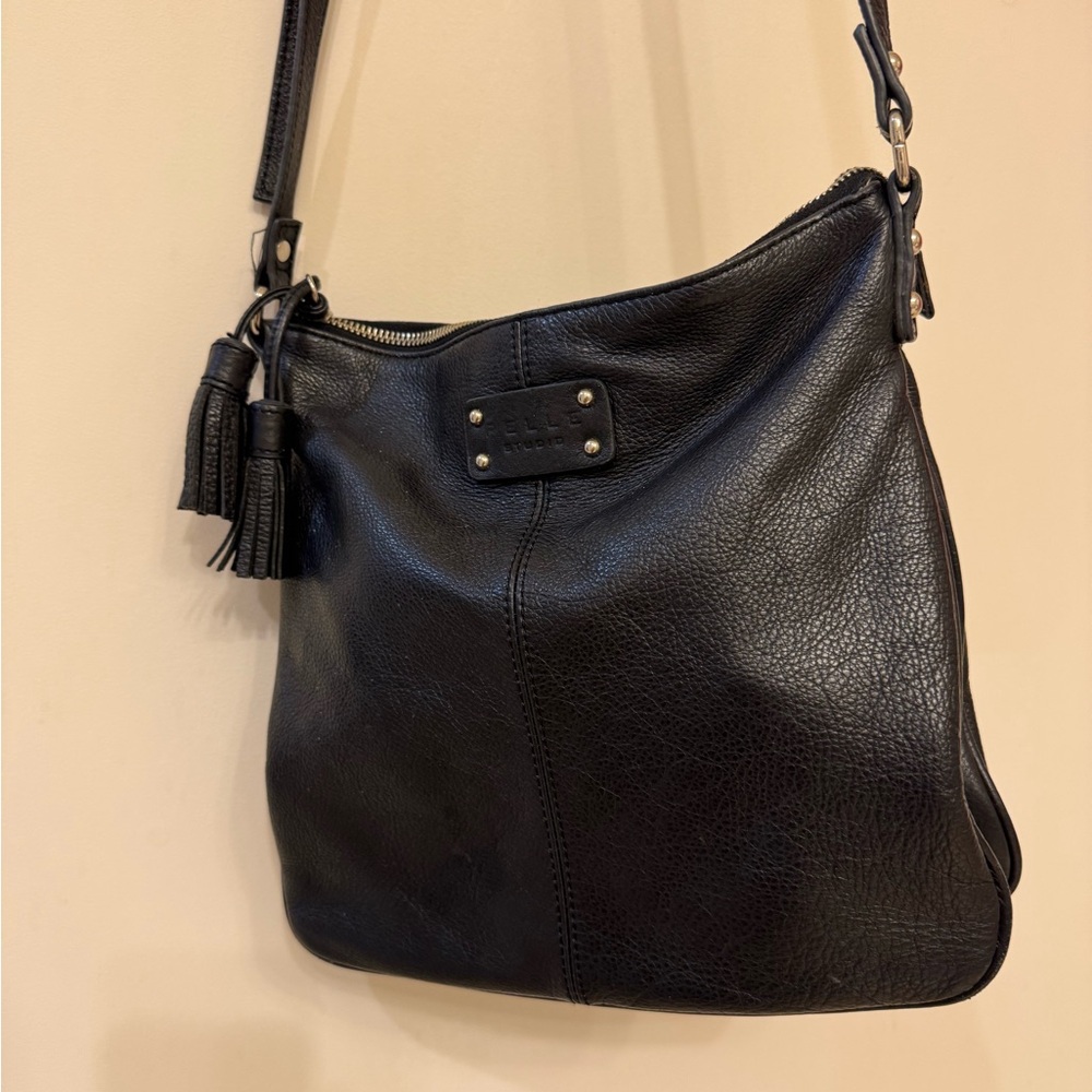 Black Leather Shoulder Bag